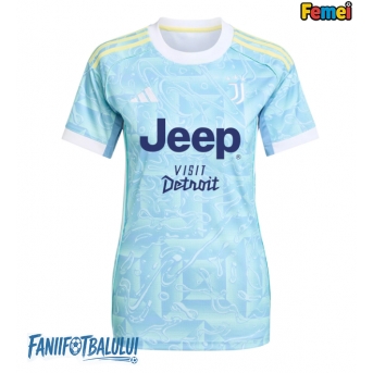 Juventus Tricou Fotbal Replică 2025-26 Femei Deplasare